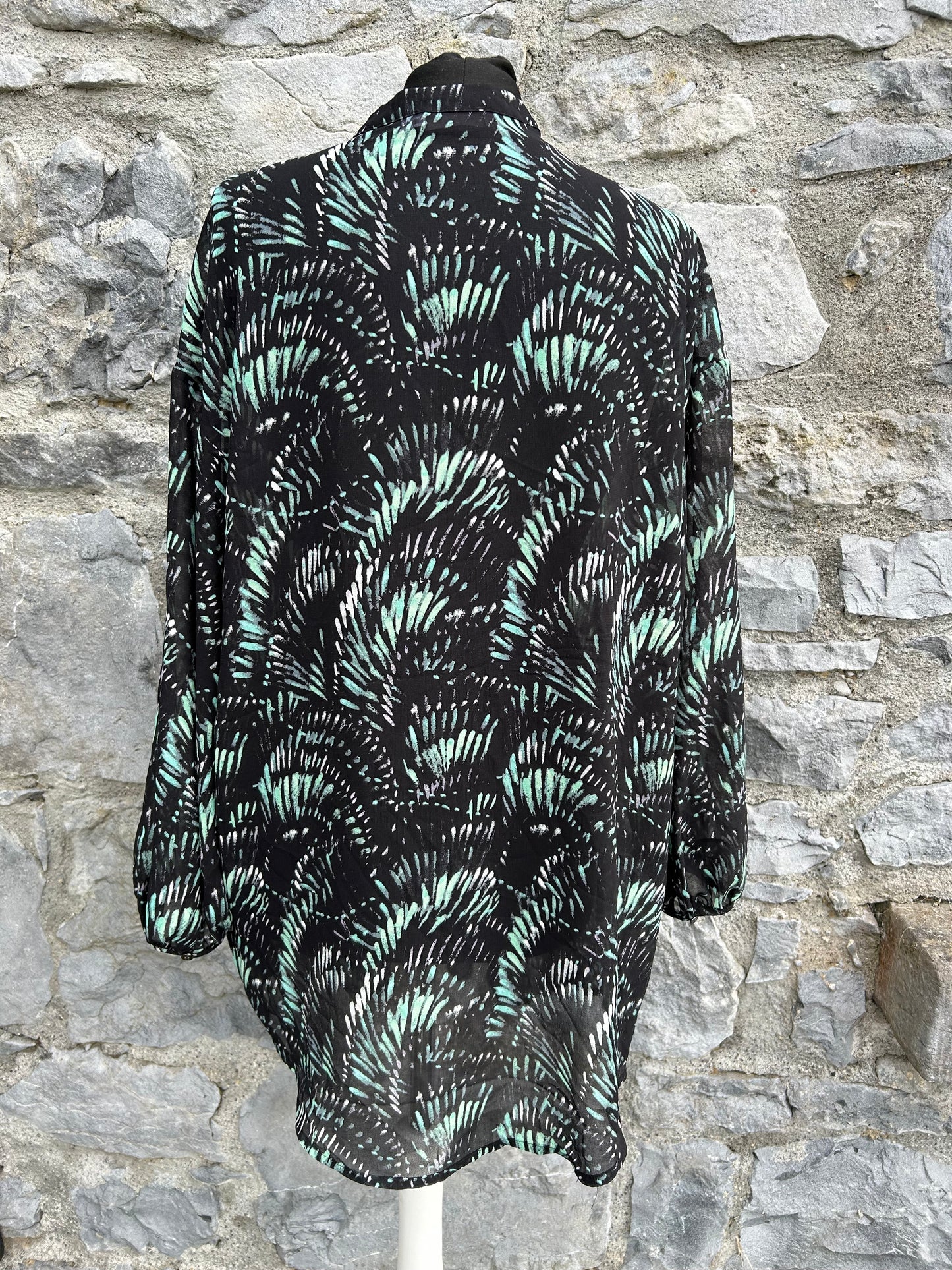 Black blouse top uk 14