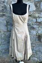 Load image into Gallery viewer, Beige dress with black lace uk 12
