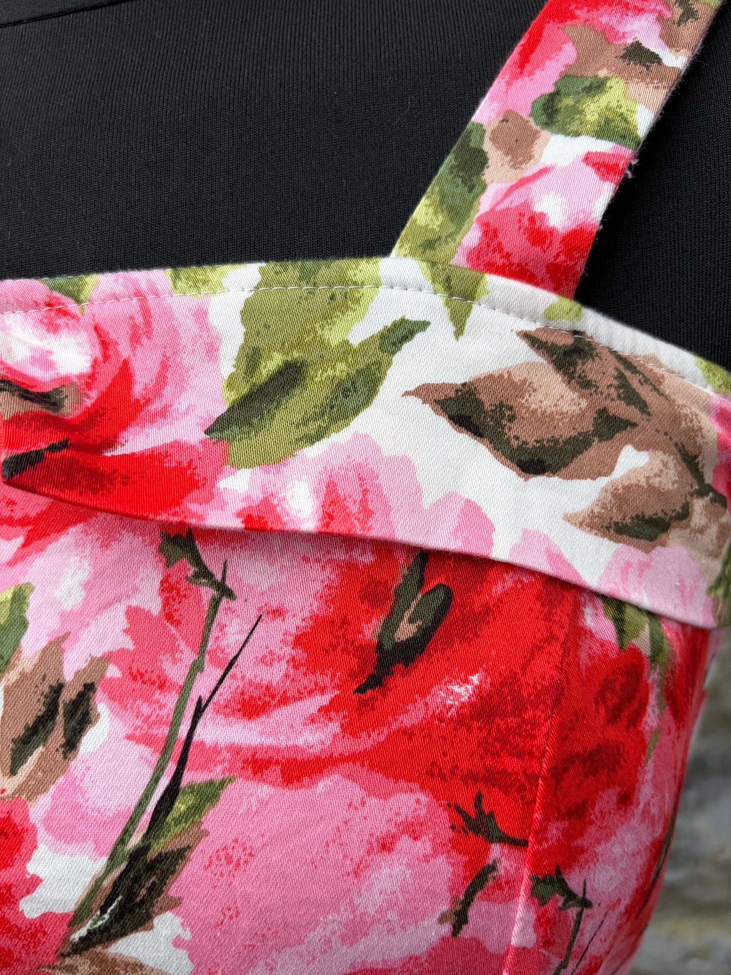 60s style pink flowers dress uk 8-10