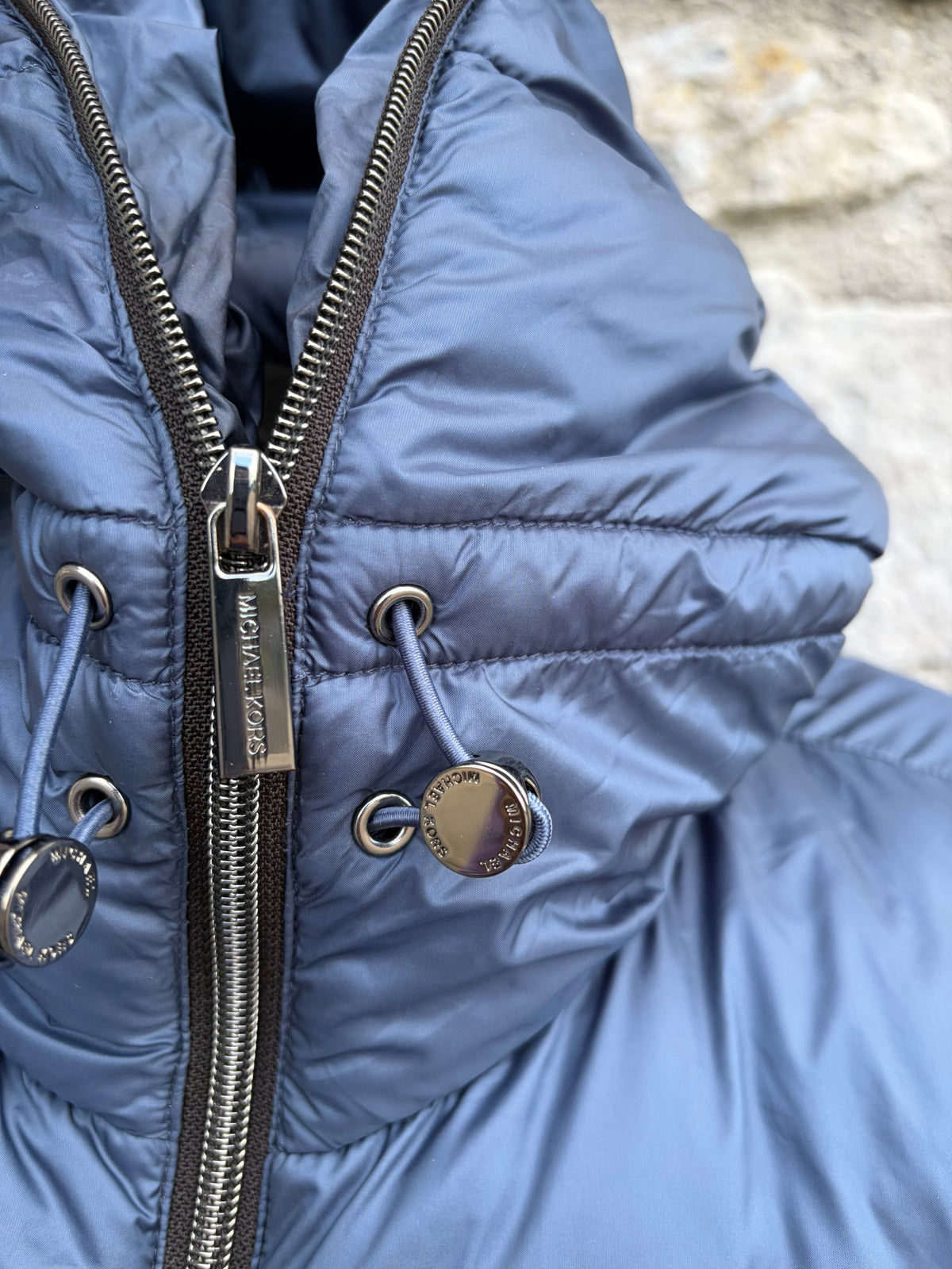 MK navy puffer jacket uk 10