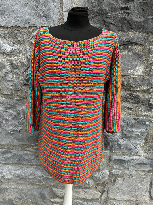 Rainbow stripes heavy jumper uk 12-14