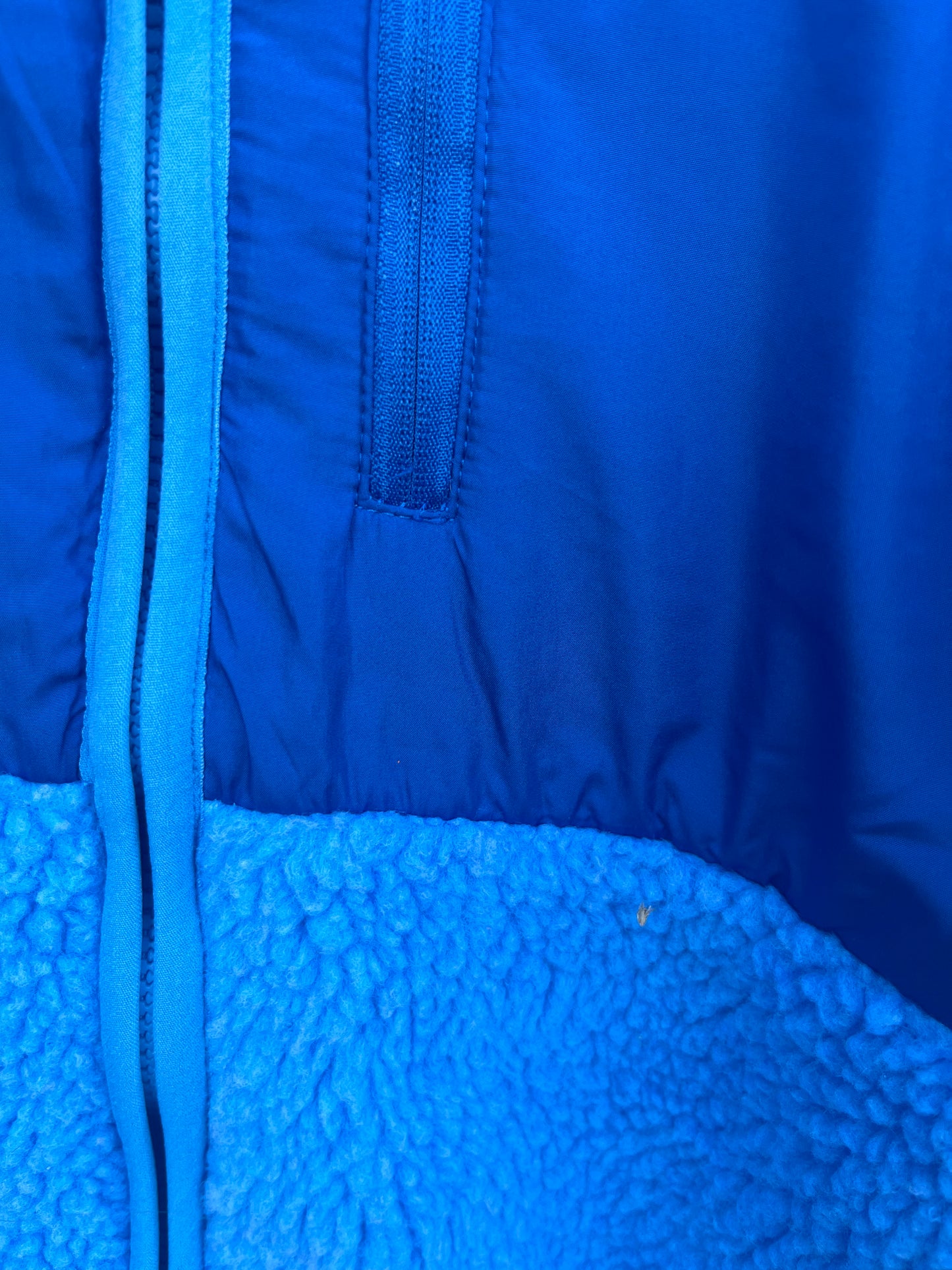 Blue flooded fleece jacket  10-11y (140-146cm)