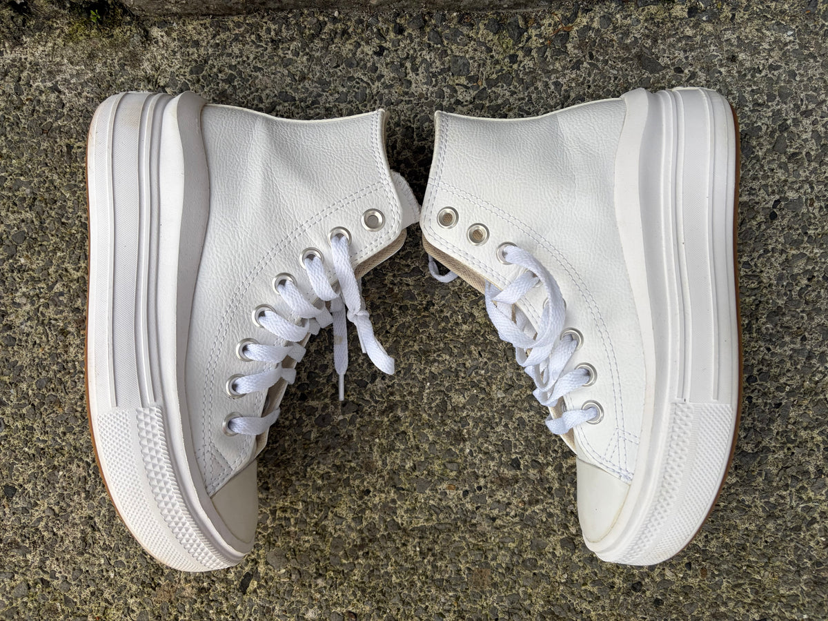 White chunk high-top sneakers  uk 3 (eu 35)