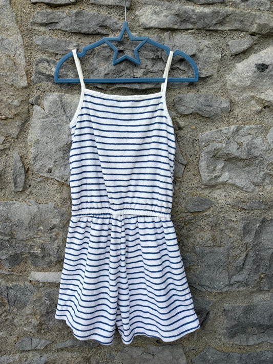 Stripy terry jumpsuit  9-10y (134-140cm)