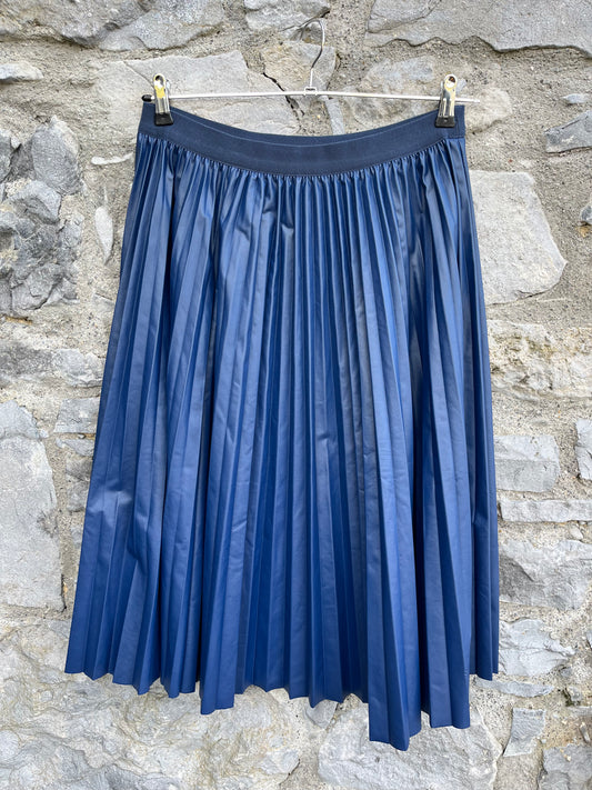 Navy pleated midi skirt uk 14