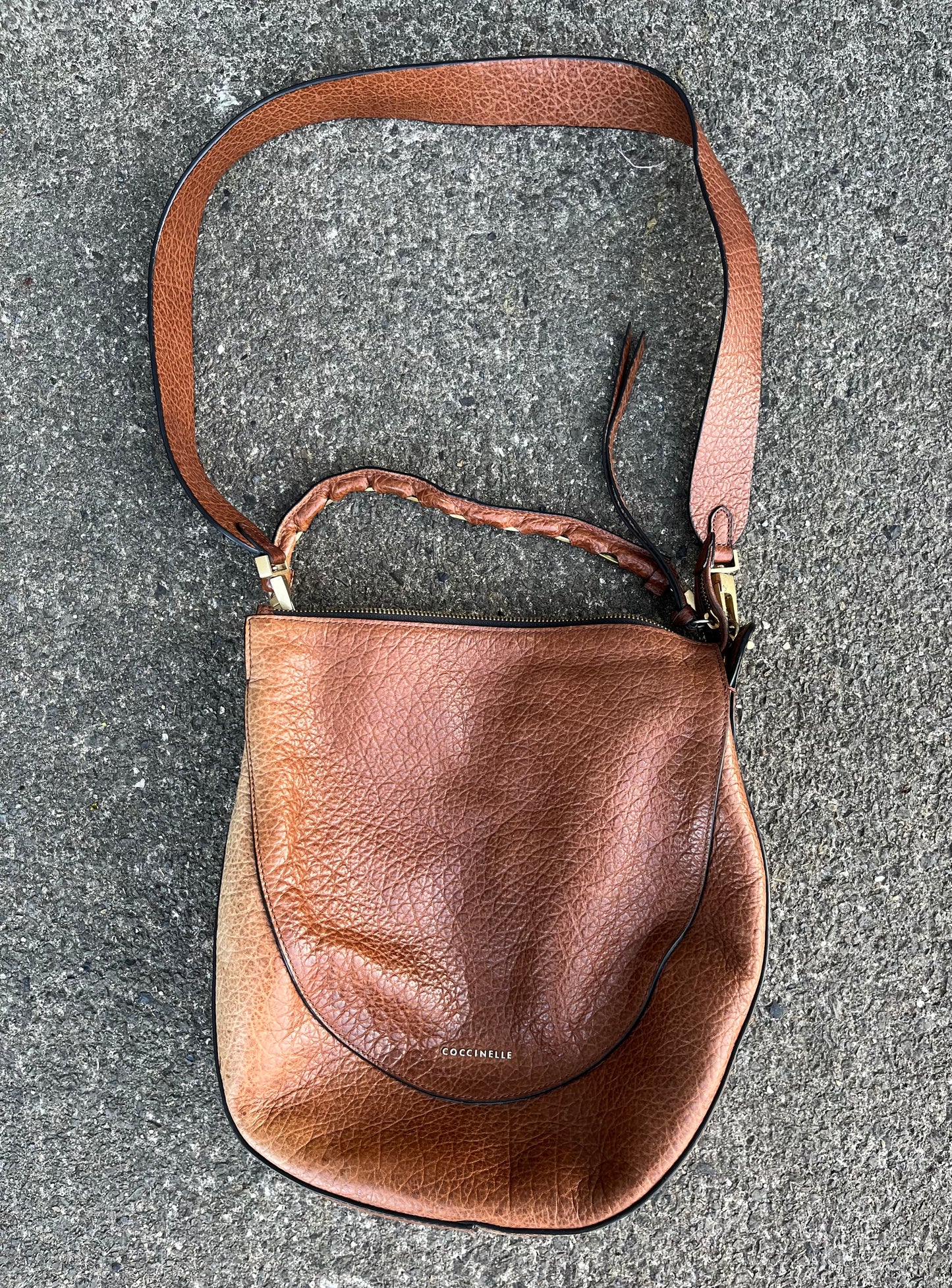 Coccinelle brown leather bag