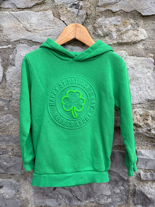 Lucky green hoodie  5-6y (110-116cm)