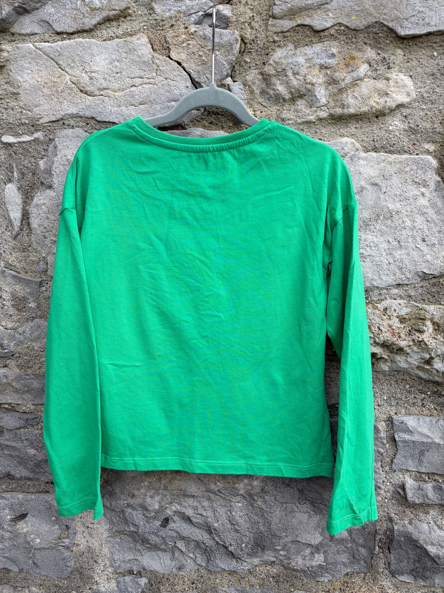 Sequin clover green top  8-9y (128-134cm)