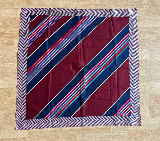 Maroon&purple stripy scarf