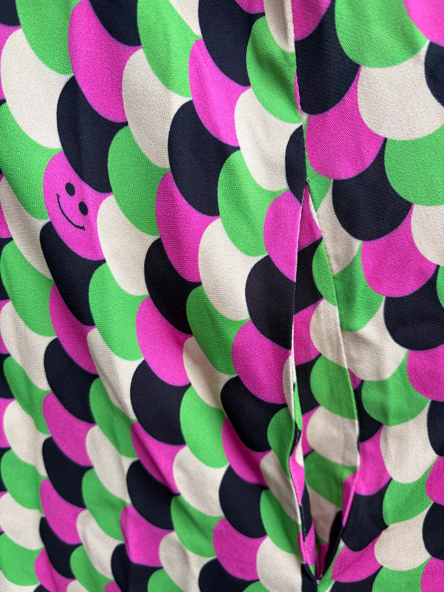 Multicoloured polka dot shirt dress uk 14