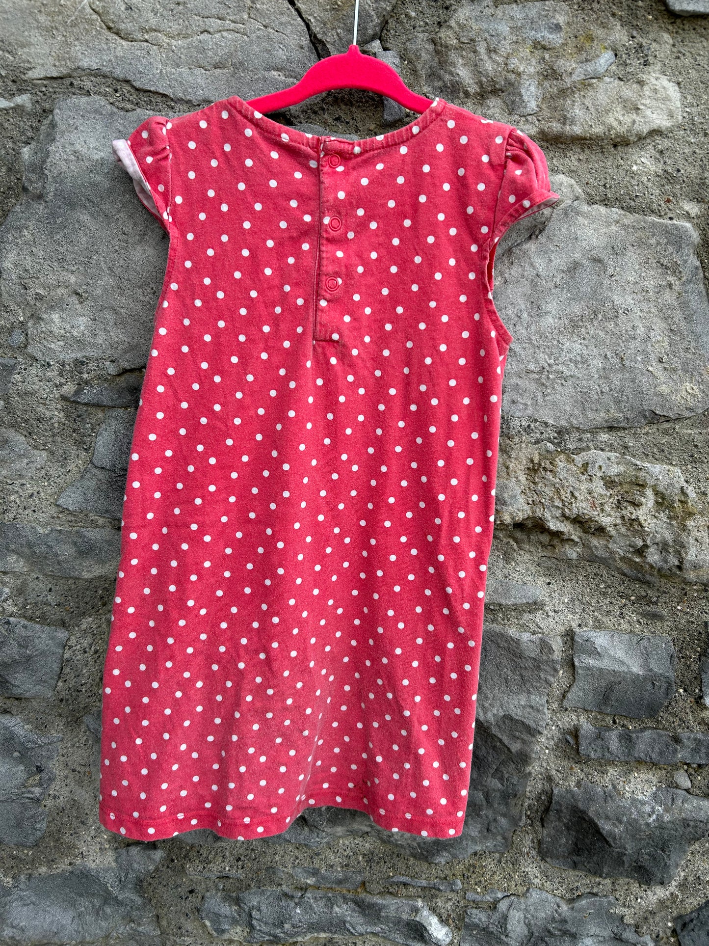 Pink polka dots mouse dress  3-4y (98-104cm)