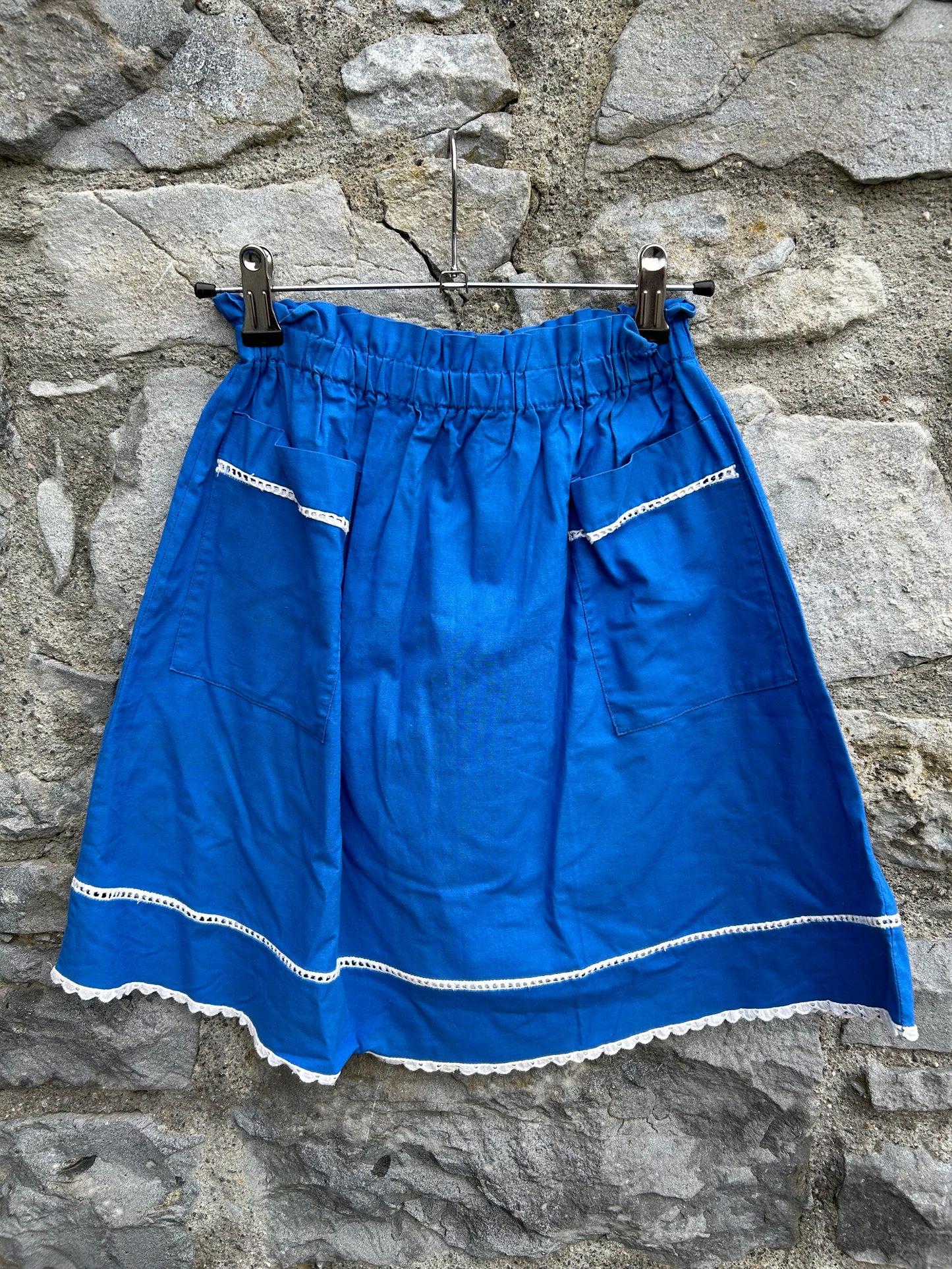 80s blue skirt 10-12y (140-152cm)