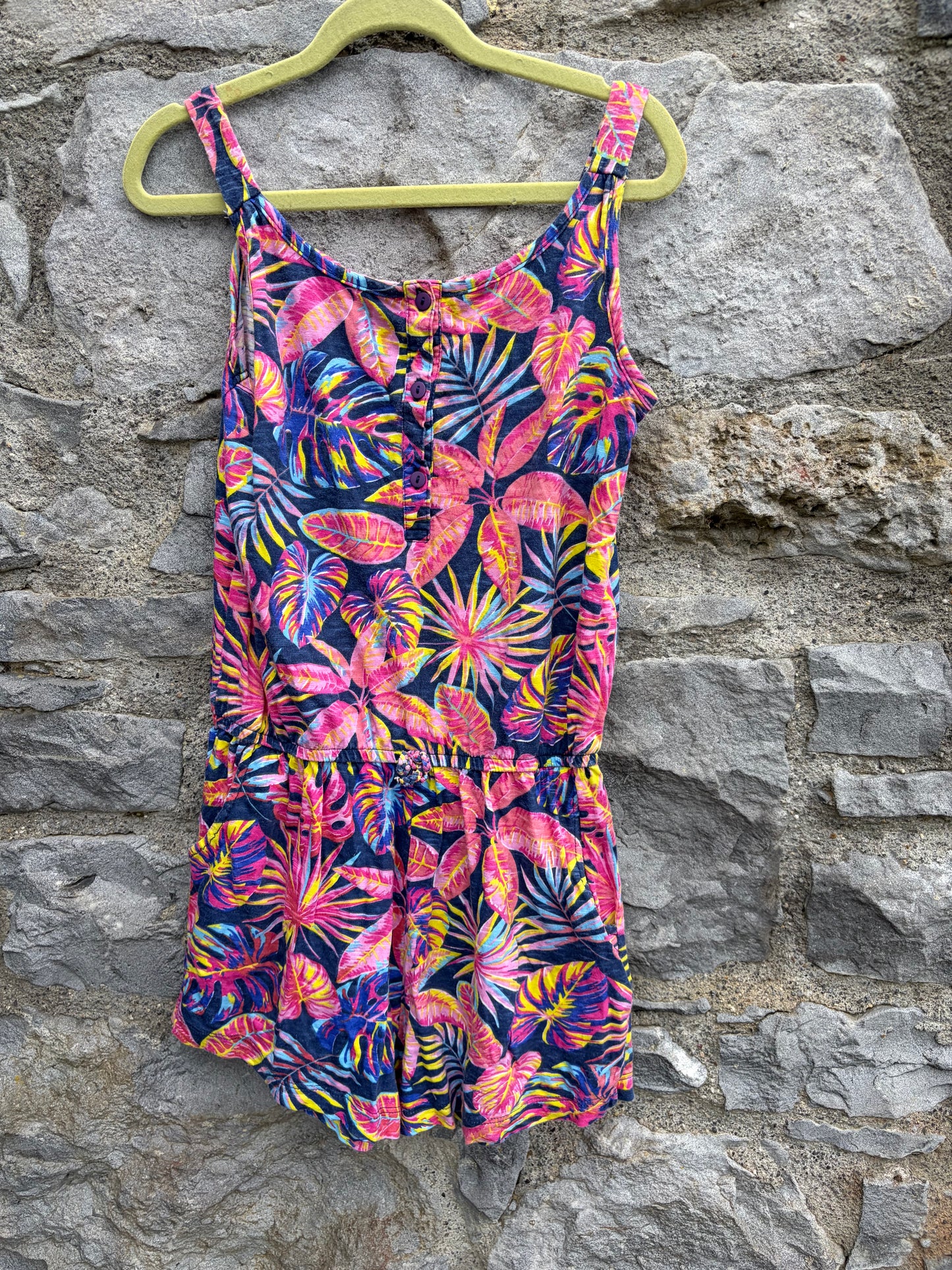 Colourful tropical jumpsuit  9-10y (134-140cm)