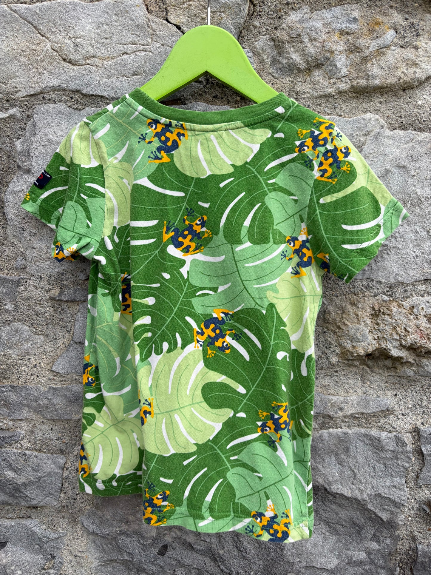 PoP Frogs green T-shirt  5-6y (110-116cm)