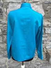 Load image into Gallery viewer, 80s blue shirt uk 8-10
