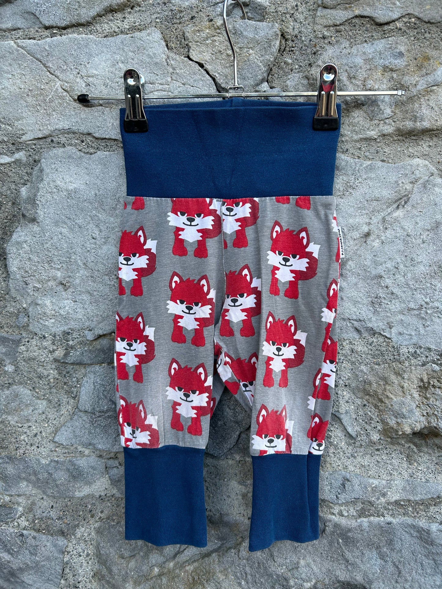 Foxes grey rib pants  9m (74cm)
