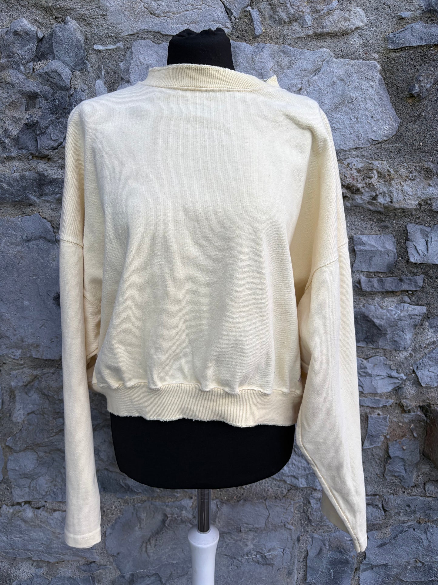 90s yellow sweatshirt uk 12-14