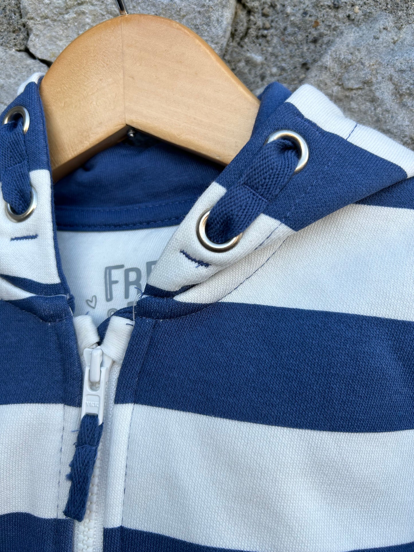 Navy&white stripy jacket  12-18m (80-86cm)