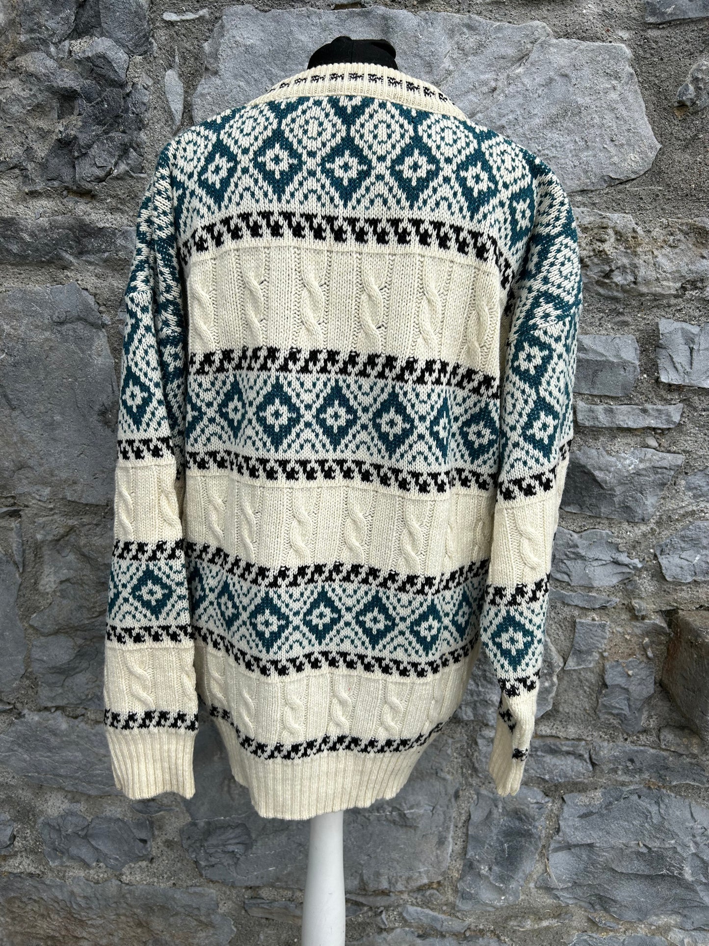 80s geometric panel jumper Large