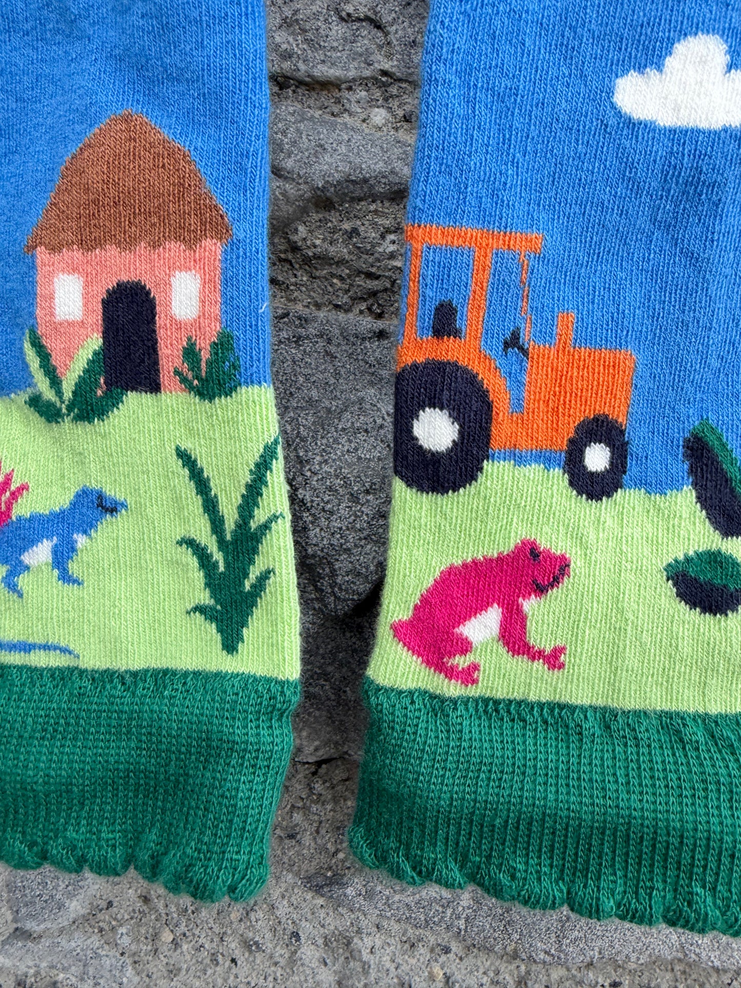 Fun Guys Farm knitted leggings 0-6m (56-68cm)