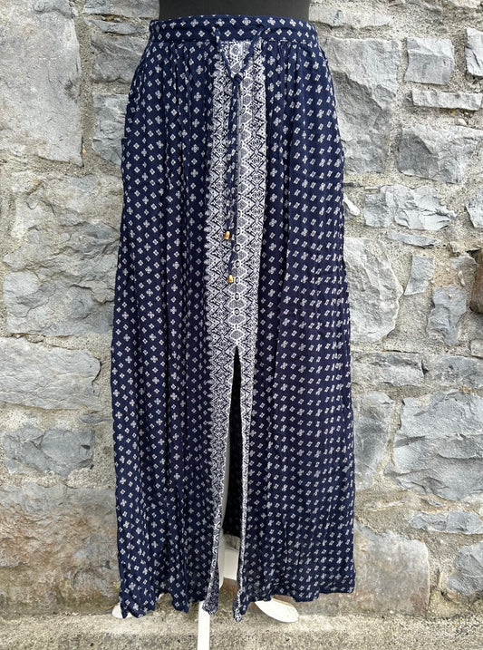 90s maxi navy skirt uk 8