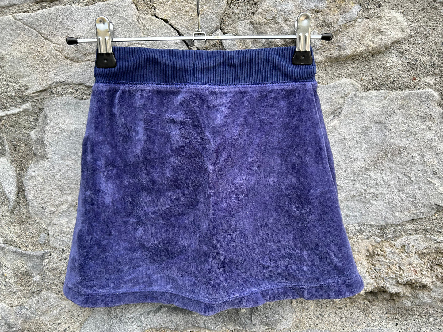 Purple velour skirt  4-5y (104-110cm)