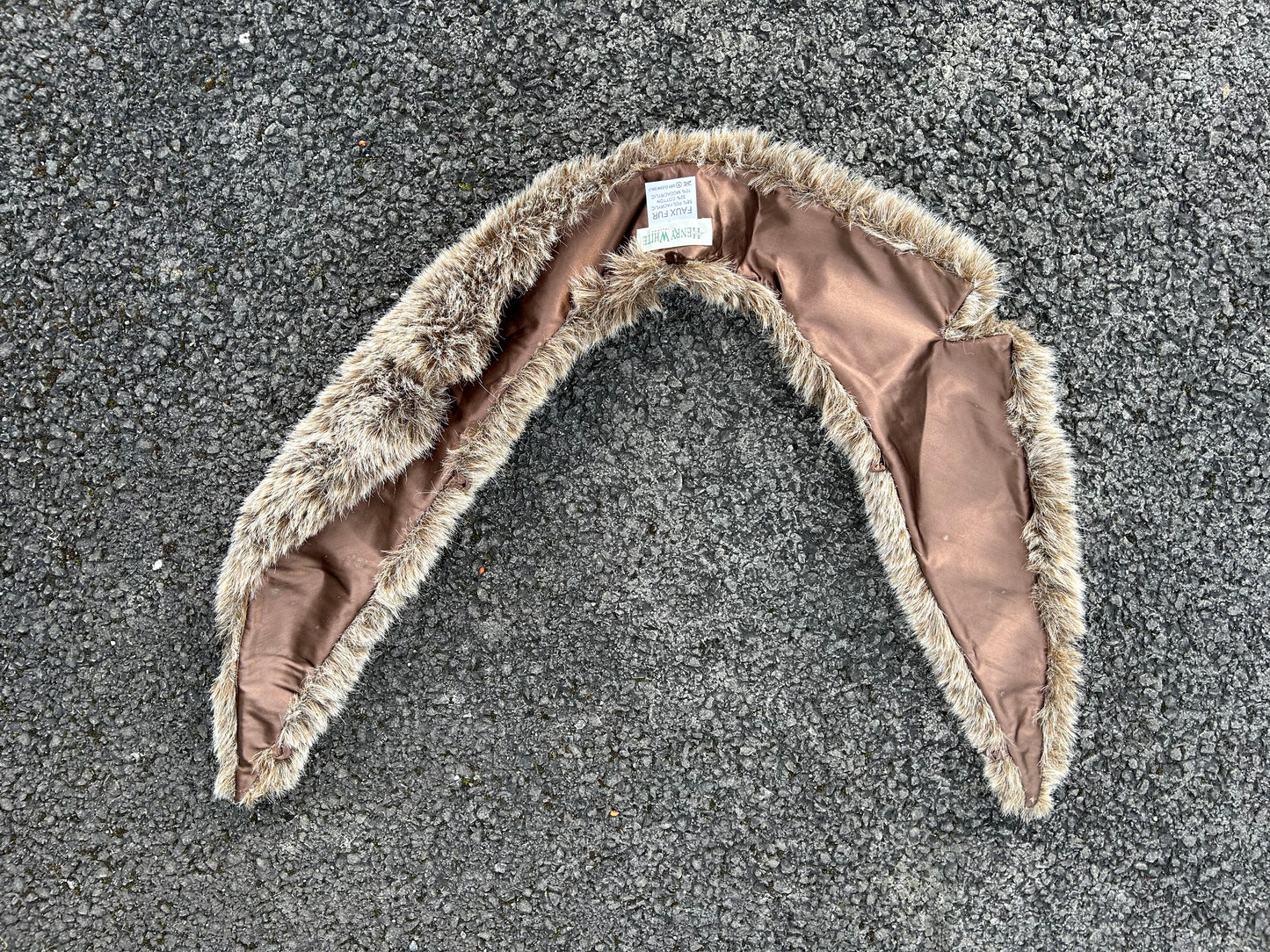 Brown fury scarf