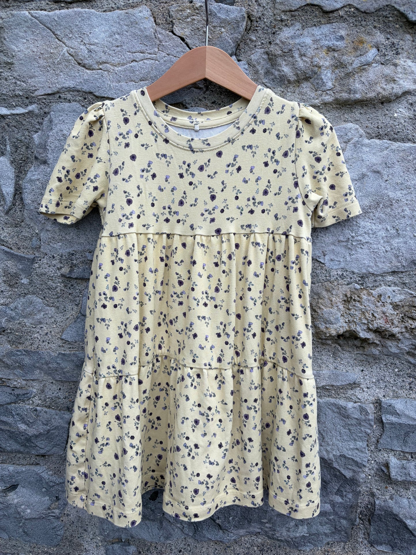 Yellow floral dress 3-4y (98-104cm)