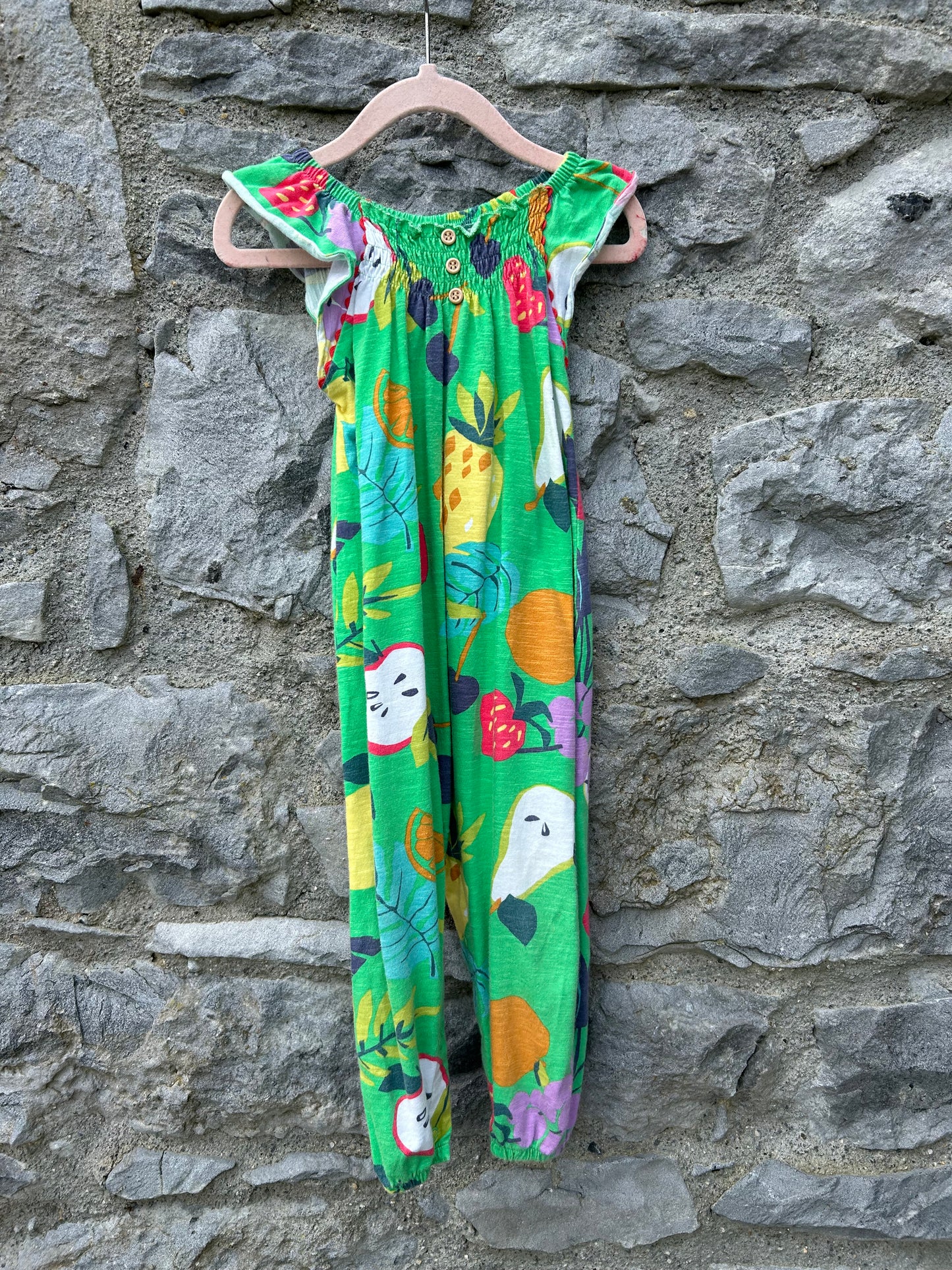 Fruit green dungarees 18-24m (86-92cm)