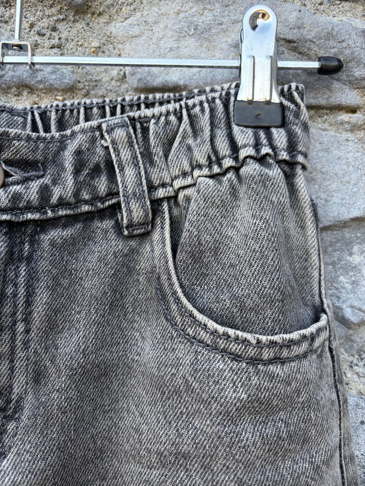 Charcoal wide leg jeans  8-9y (18-134cm)