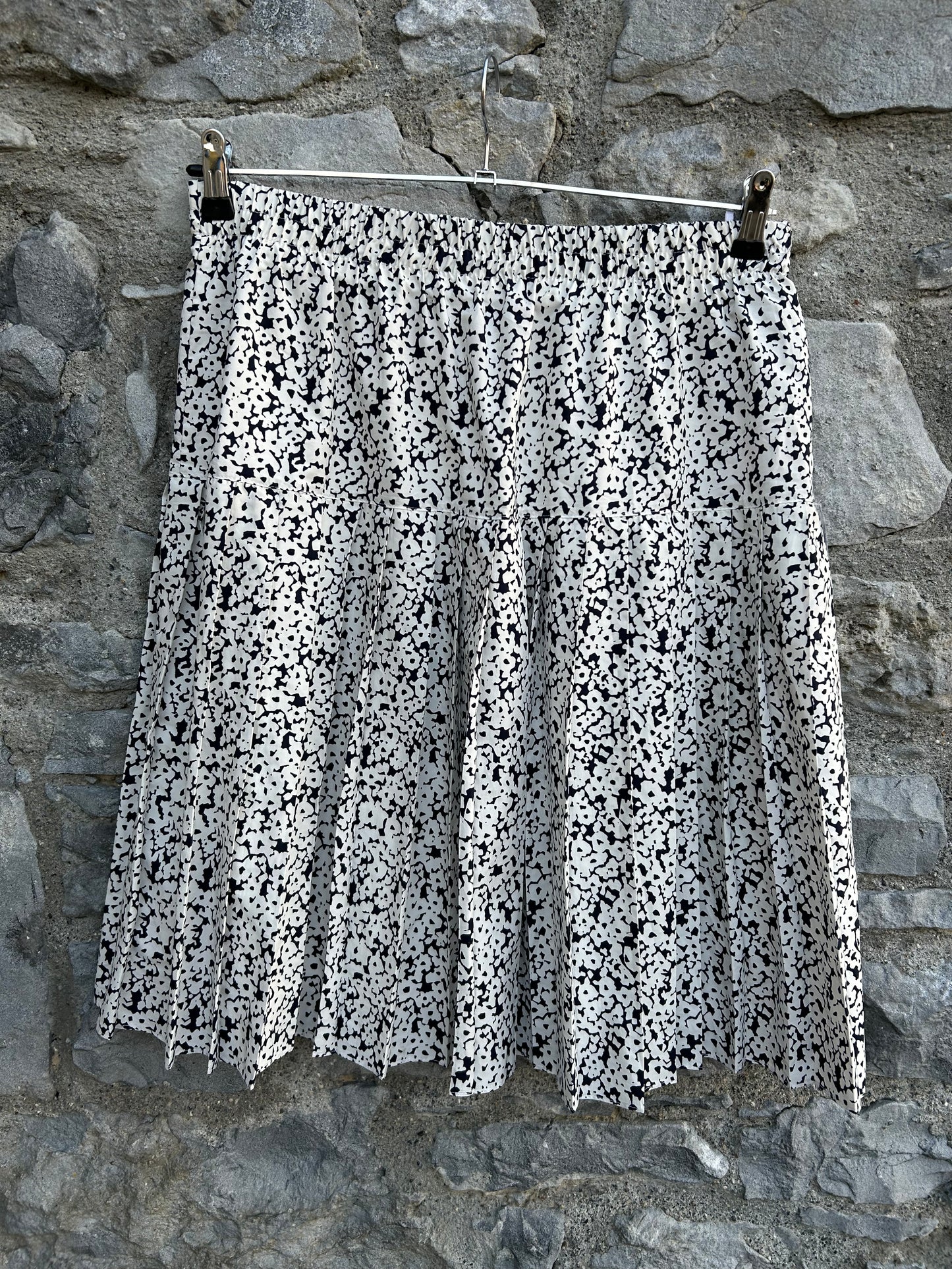 90s white flowers skirt uk 14-16