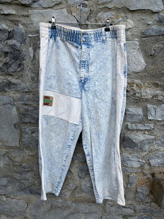 80s acid wash jeans uk 16-18