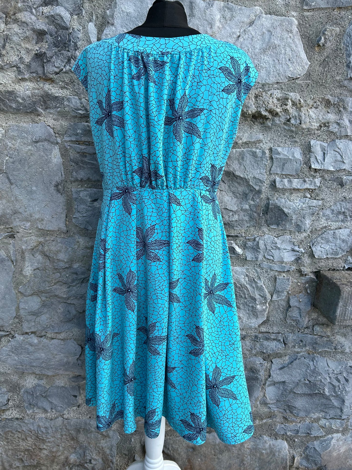 Floral blue dress  uk 12
