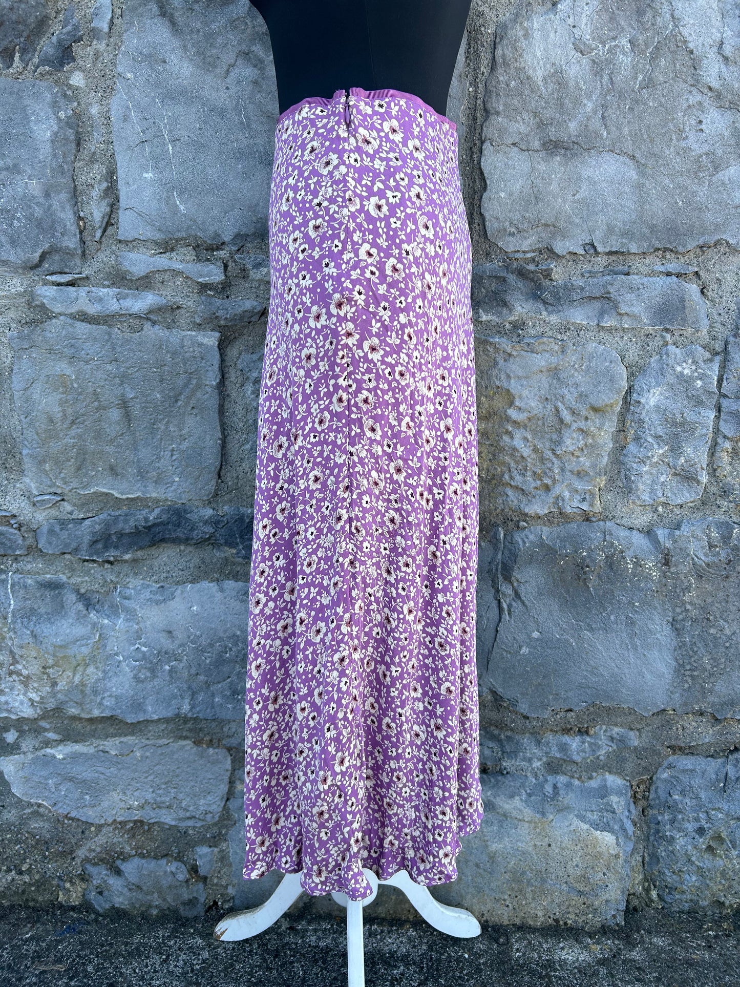 Lilac floral skirt uk 10-12