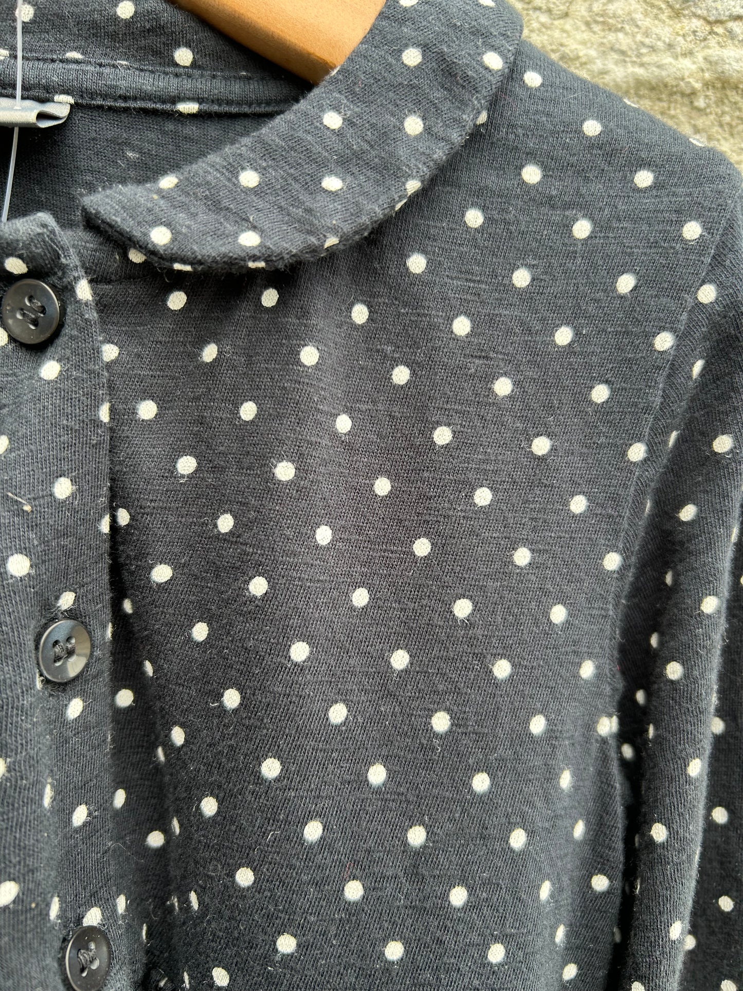 Black spotty dress  18-24m (86-92cm)