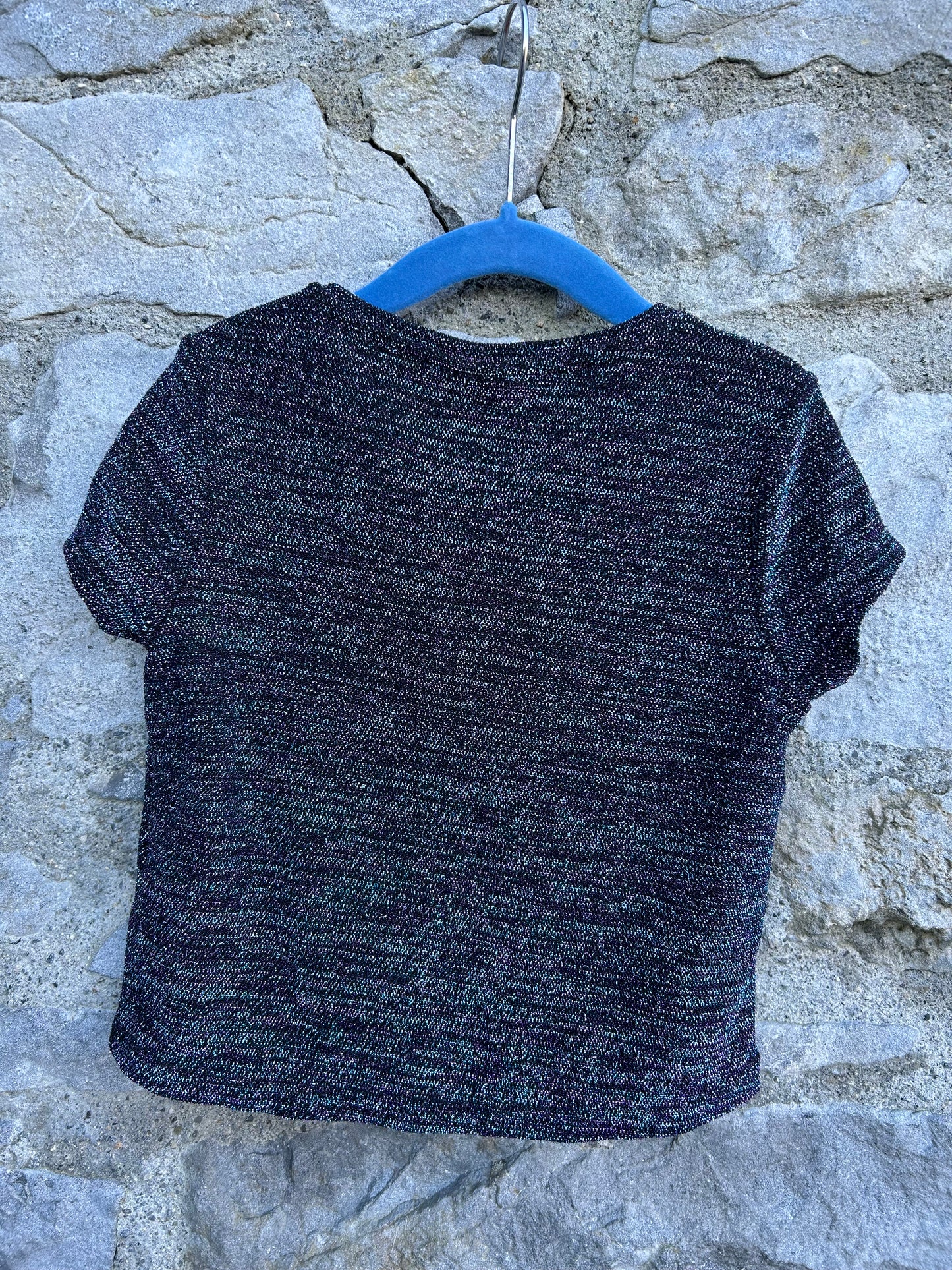 Sparkly cropped T-shirt 6-7y (116-122cm)