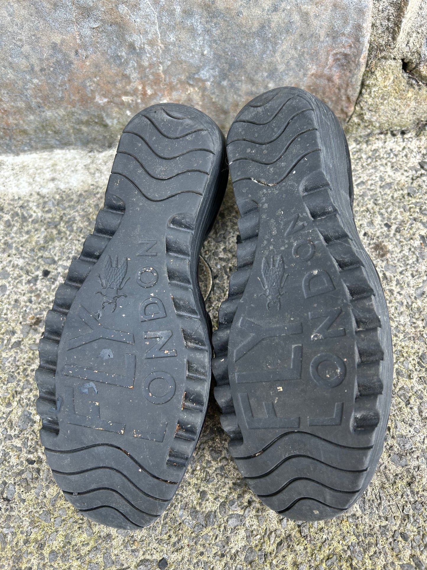 Black woven suede wedge  uk 6.5 (eu 40)