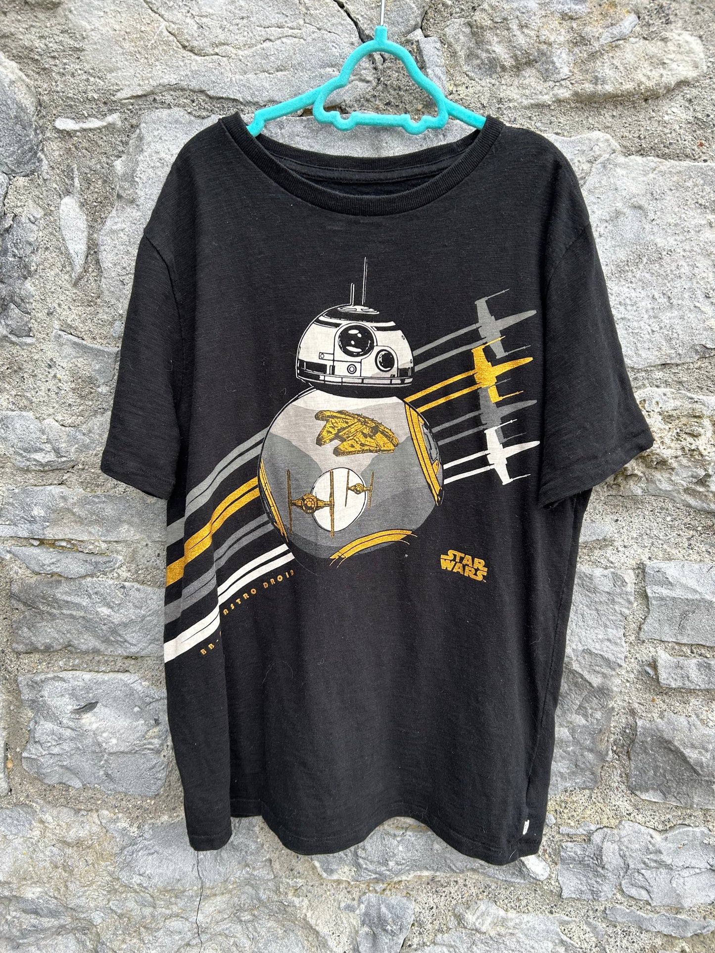 R2D2 black&glitter T-shirt  12-13y (152-158cm)