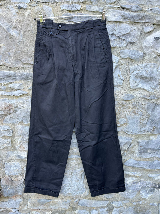 90s charcoal pants uk 10