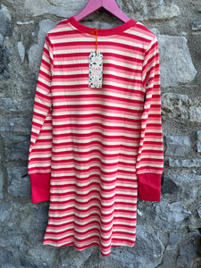 Strawberry Ice Stripes School Dress  9y (134cm)
