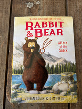 Load image into Gallery viewer, Rabbit &amp;bear attack of the snack by Julian Gough
