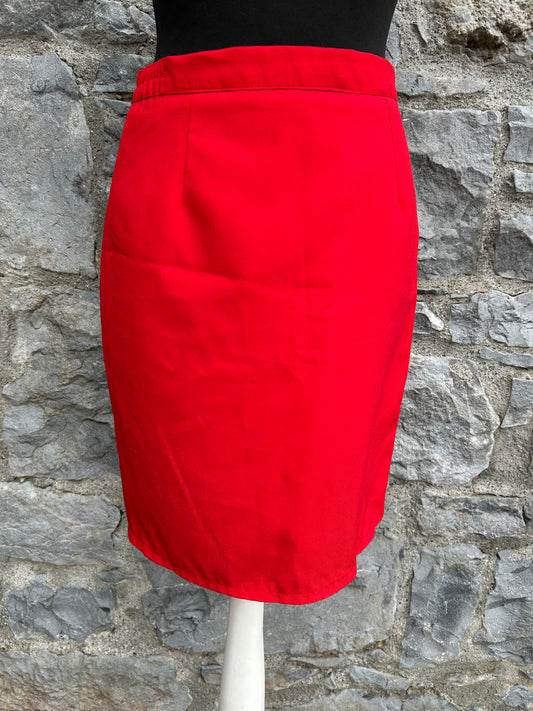 90s red skirt uk 8-10