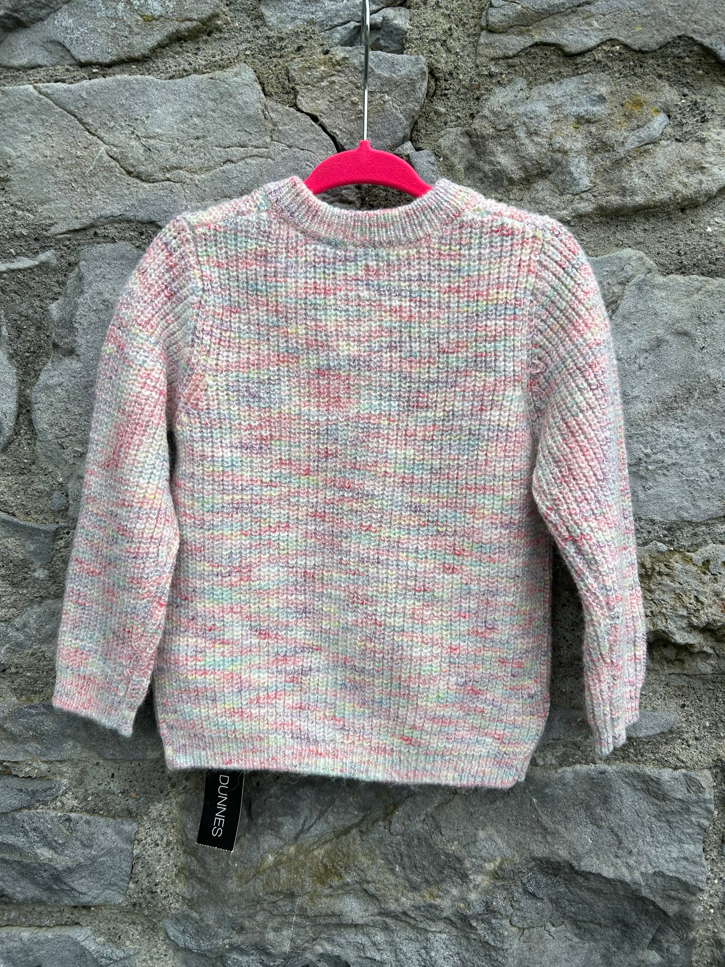 Pastel pink melange cardigan 12-18m (80-86cm)
