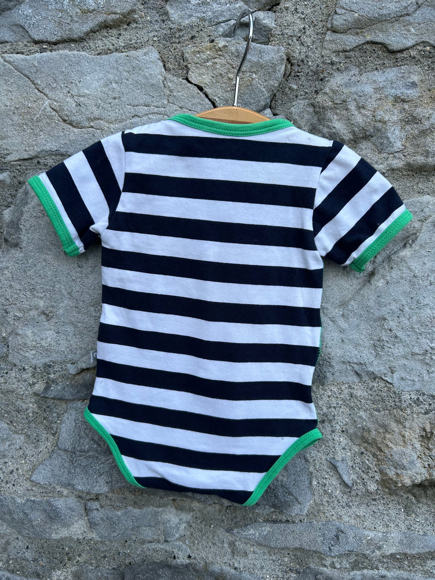 Navy&white stripy vest  0-1m (50-56cm)