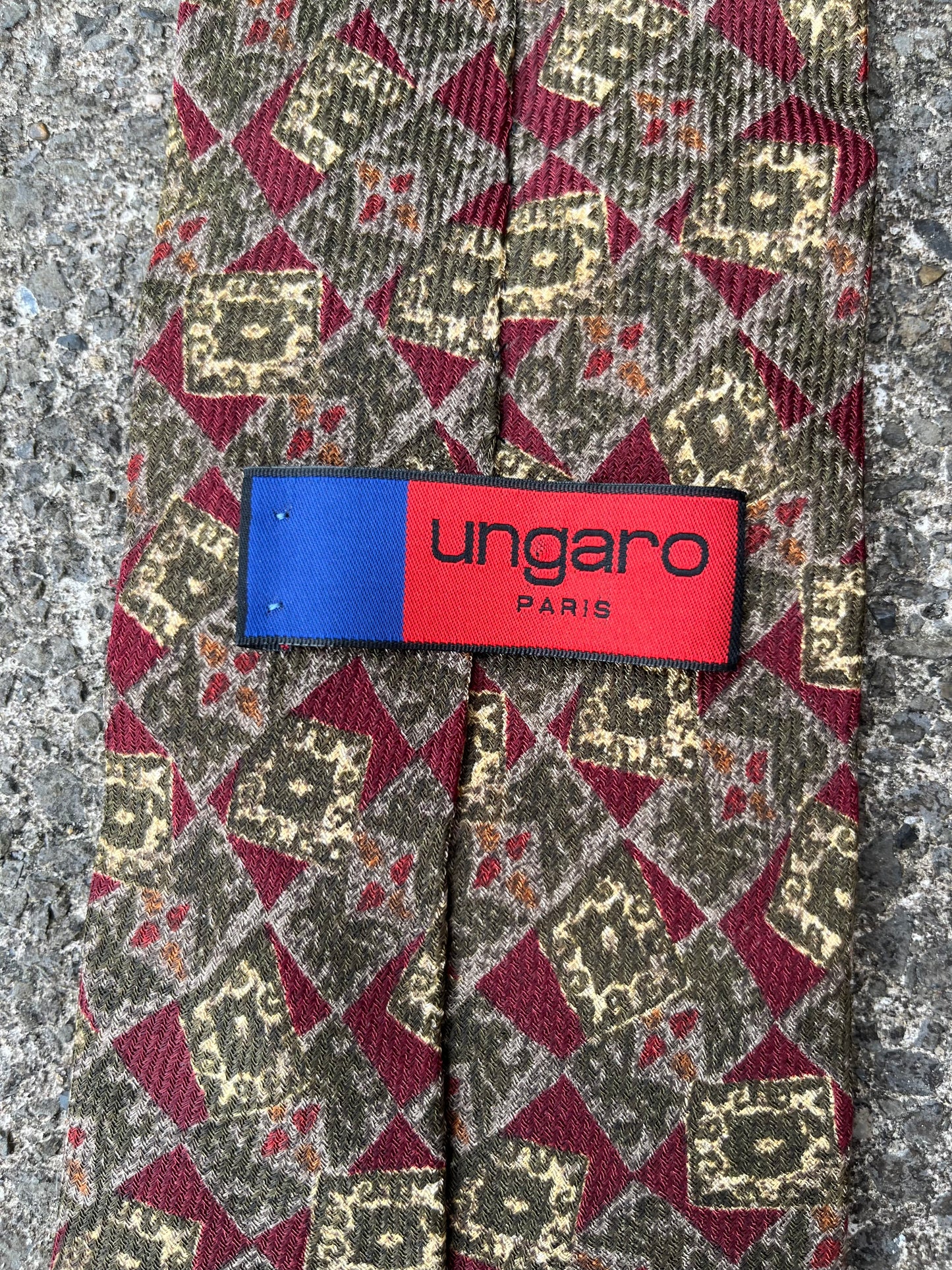 Diamonds paisley silk tie