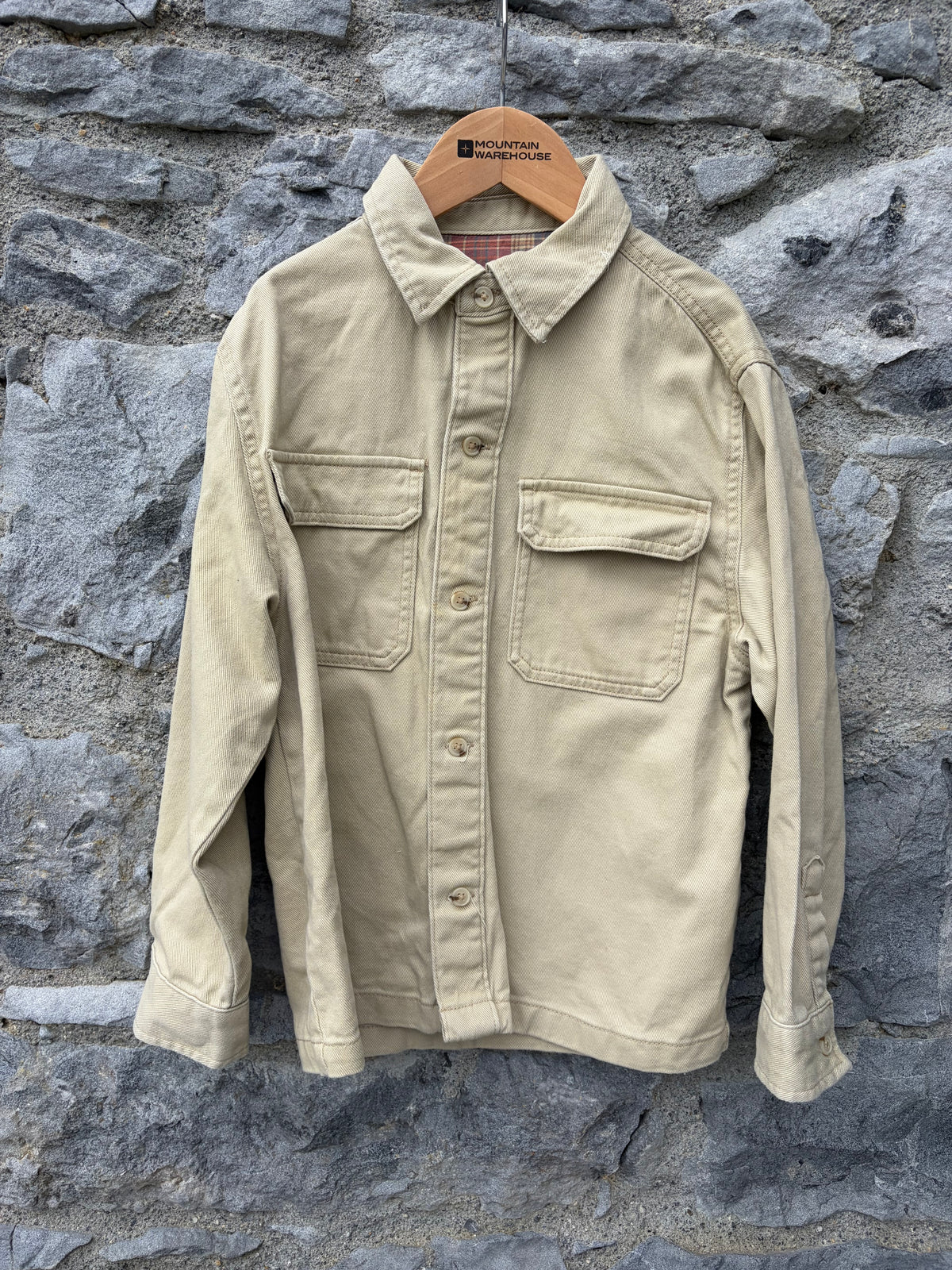Beige denim shirt  11-12y (146-152cm)