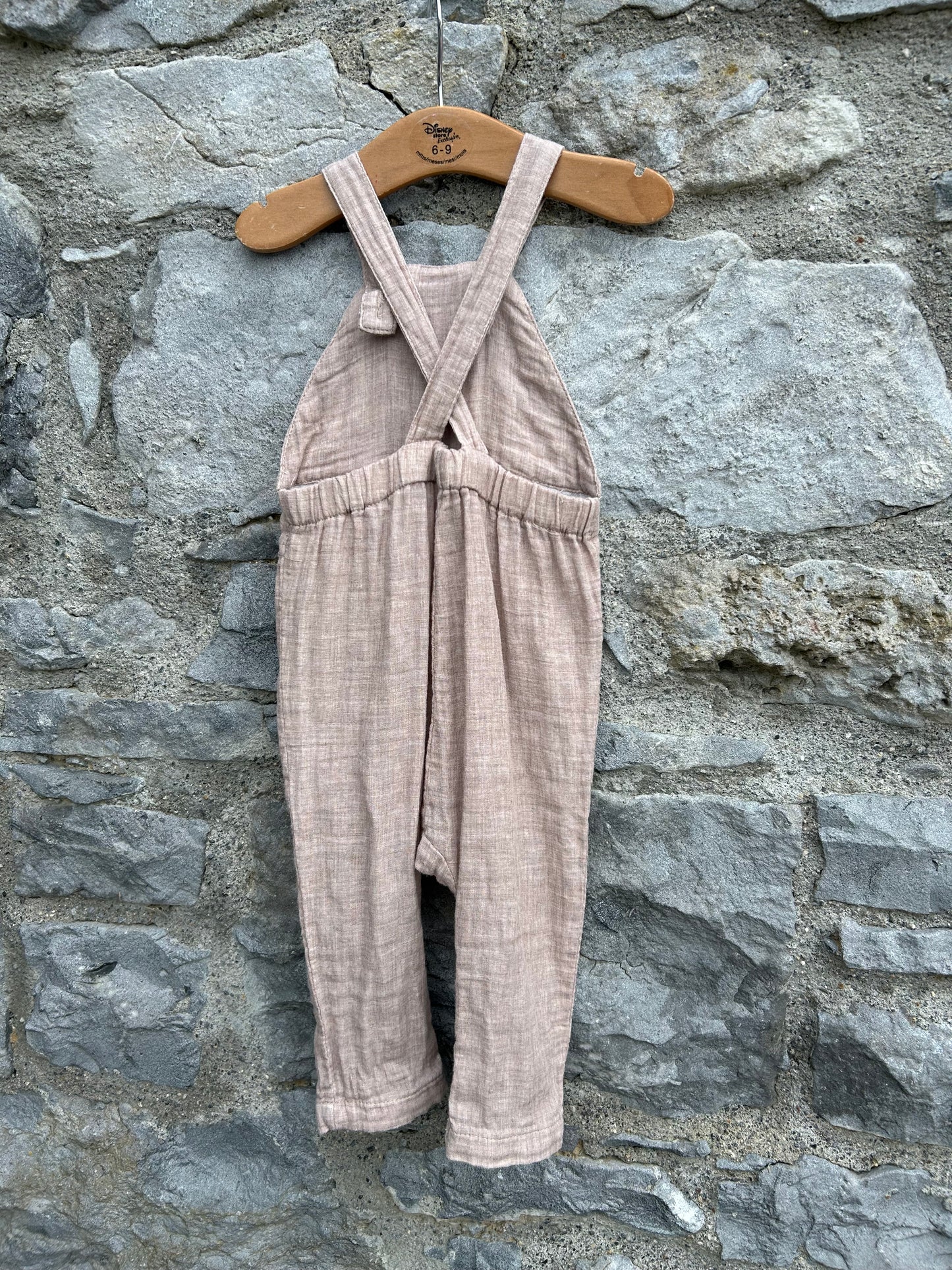 Beige dungarees   6-9m (68-74cm)