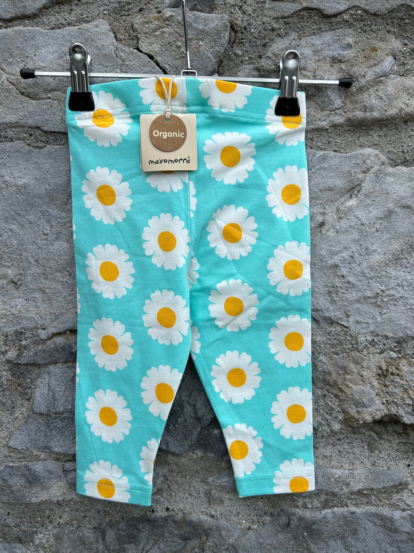 Blue daisies cropped leggings   9-12m (74-80cm)