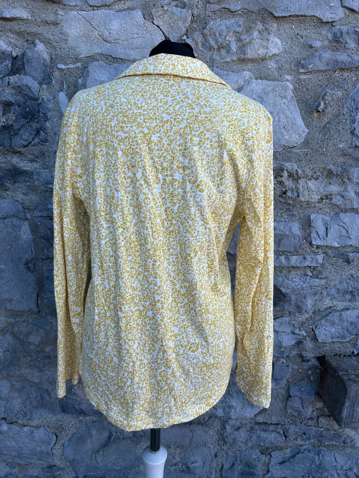 Yellow floral blouse uk 12
