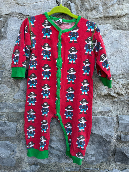 Pirates red onesie   9m (74cm)